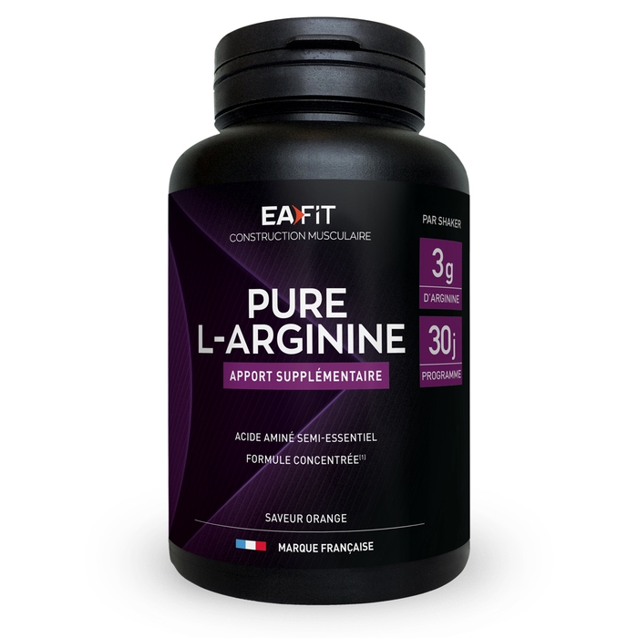 EAFIT Pure L-Arginine - Nouveau pack 2018 -  Congestion musculaire immédiate !