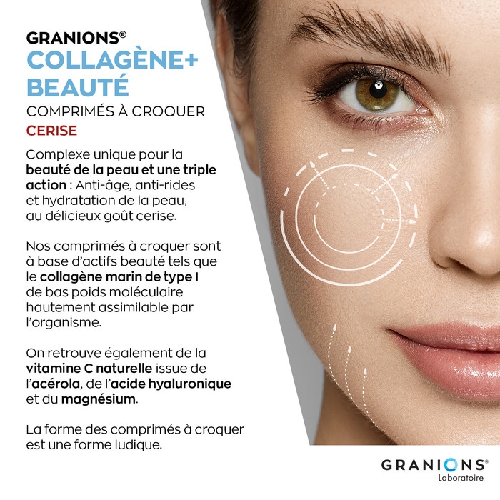 Collagène+ Beauté - Comprimé à croquer - Cerise