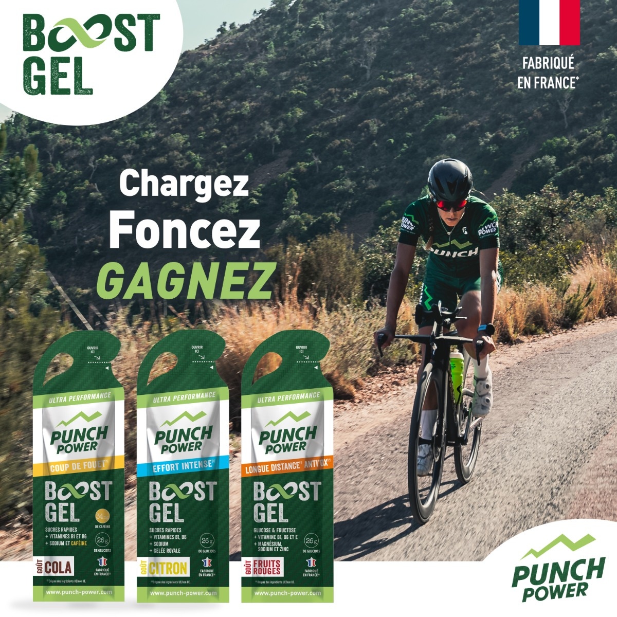 Punch Power BOOST GEL – Effort Intense – Goût Citron