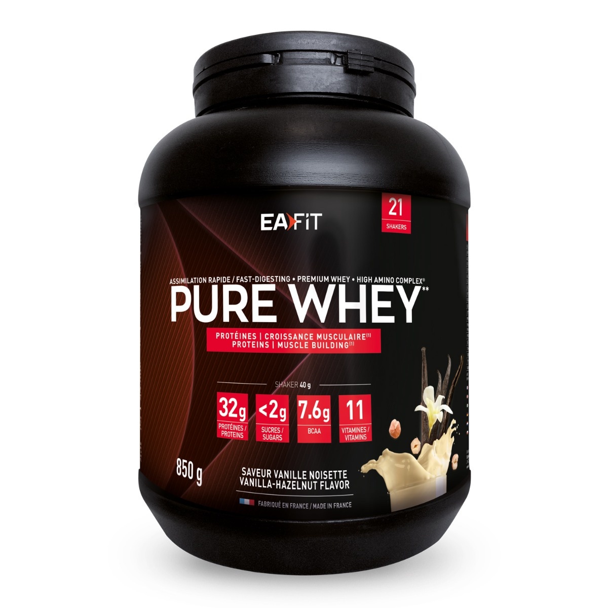 EAFIT Pure Whey Vanilla Hazelnut 850g