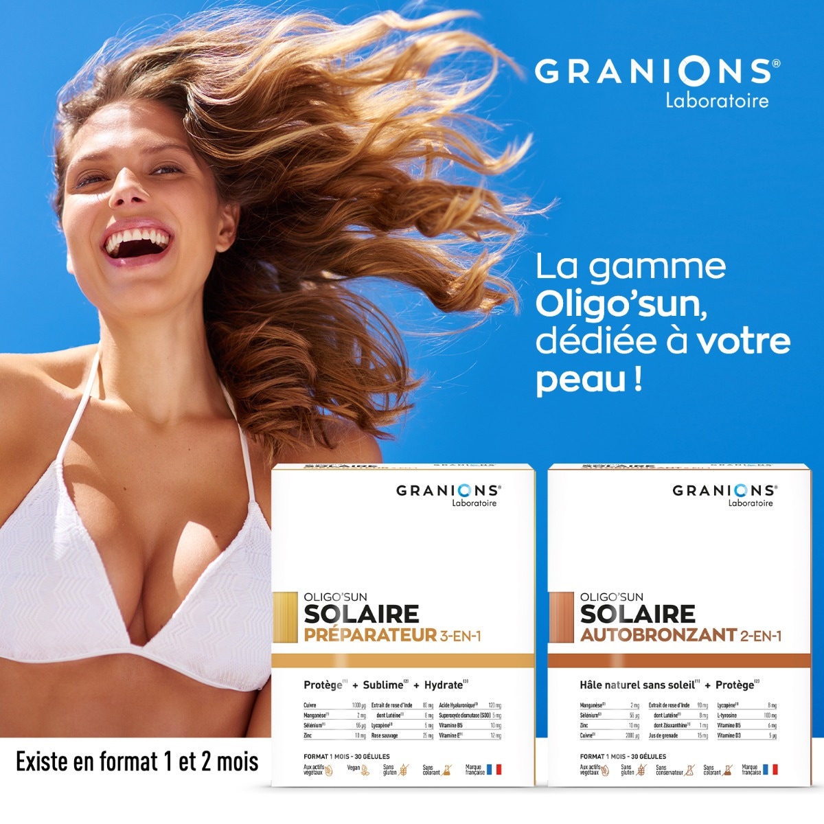 Oligo'Sun - Préparateur Solaire 3-en-1 - Format 1 mois