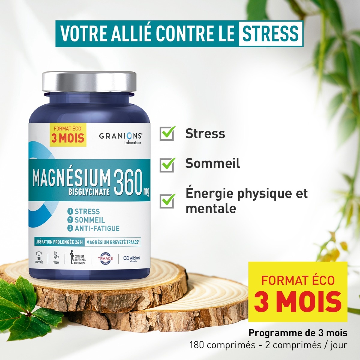 Granions - Magnésium Bisglycinate 360mg