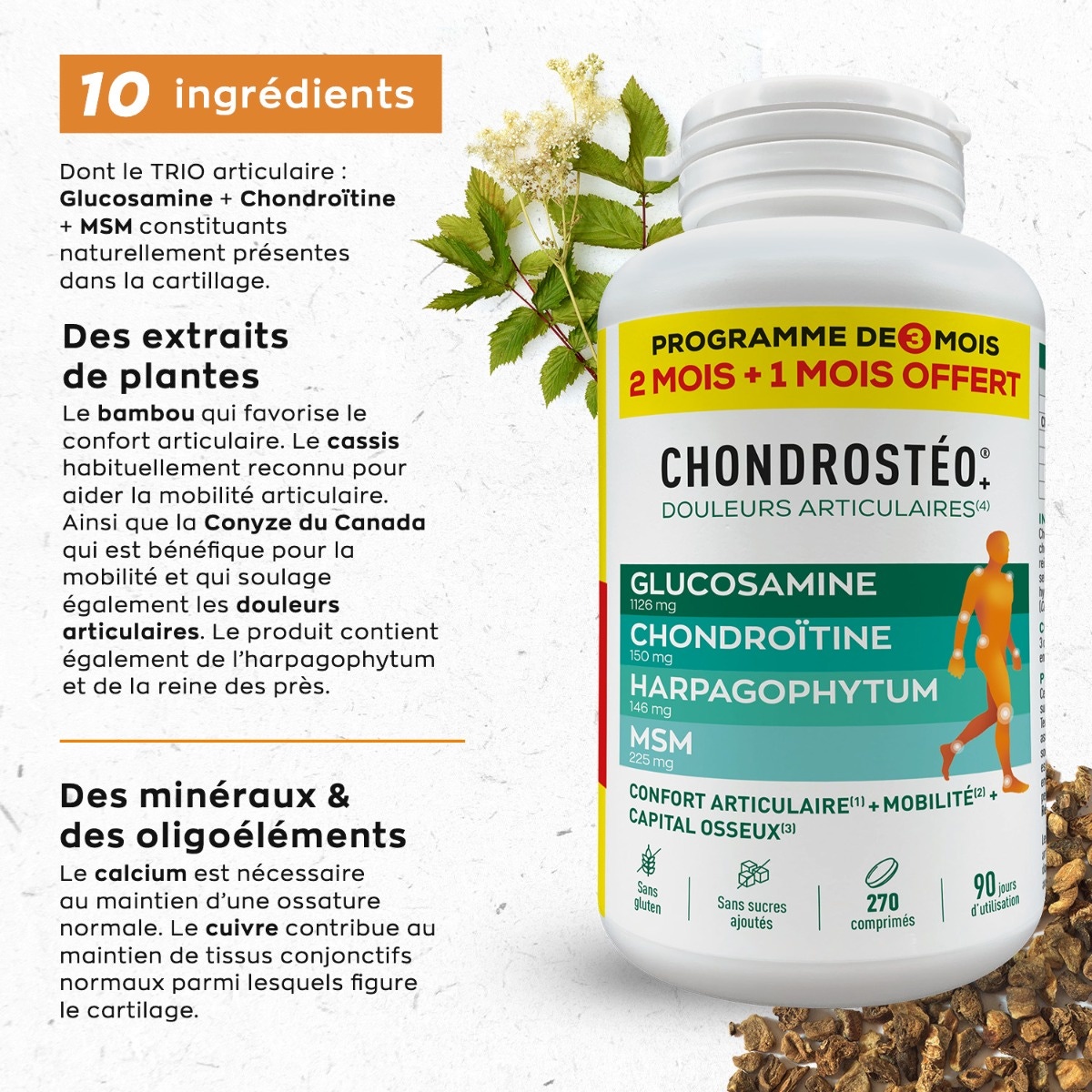 Chondrostéo+ 270 comprimés douleurs articulaires