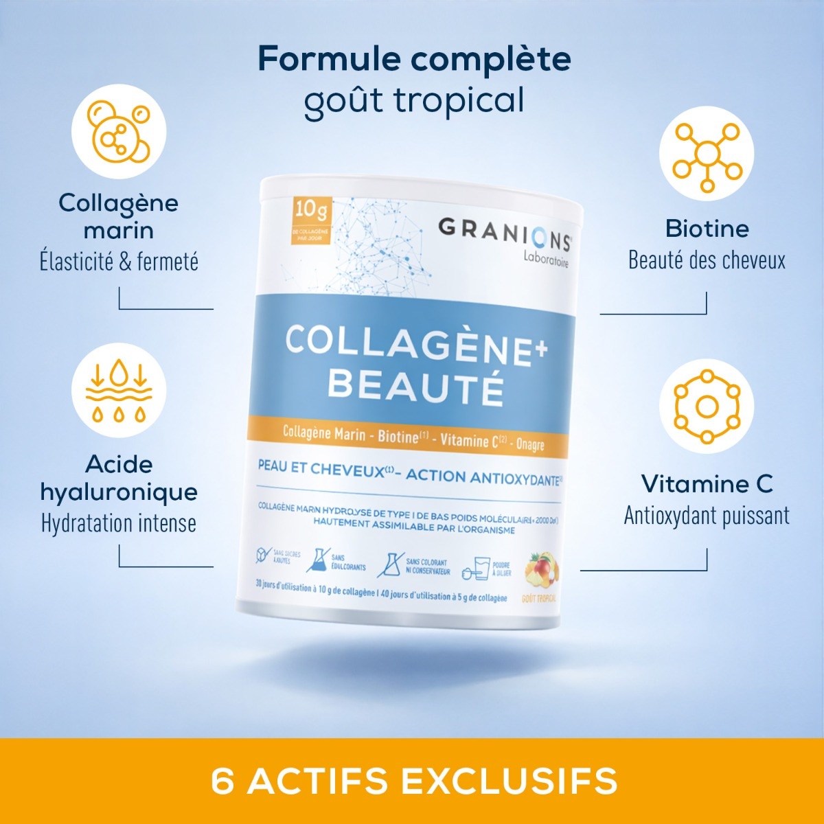 Granions - Collagène+ Beauté goût tropical