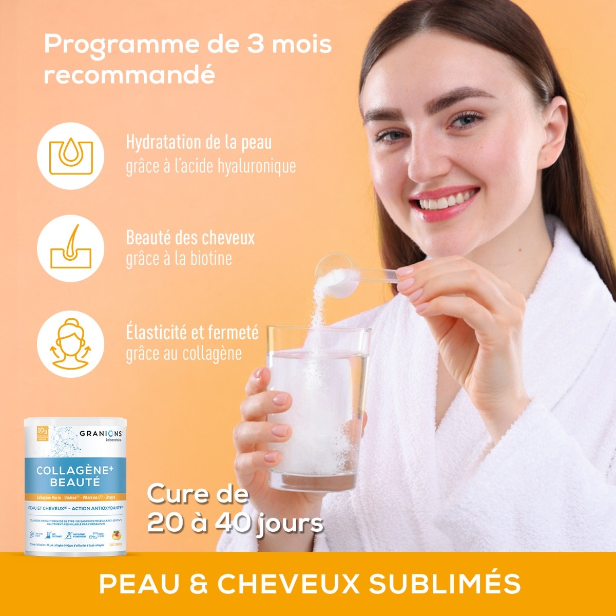 Granions - Collagène+ Beauté goût tropical