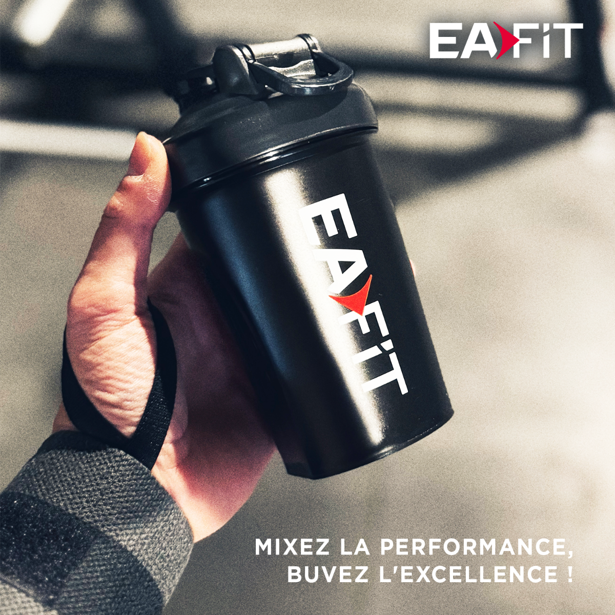 SHAKER 400ML NOIR OPAQUE