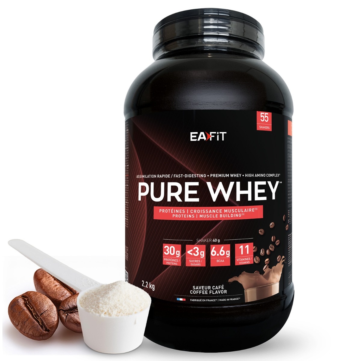 EAFIT - Pure Whey - Saveur Café- 2.2kg