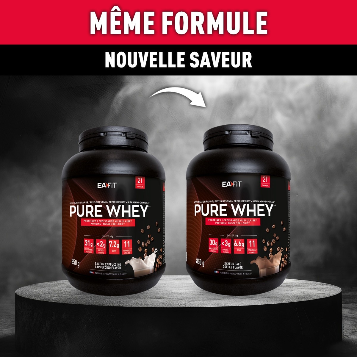 EAFIT - Pure Whey 850g Saveur café
