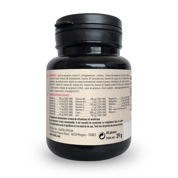 EAFIT Sport Vitamines - Energie et vitalité pour le sport ! - dos