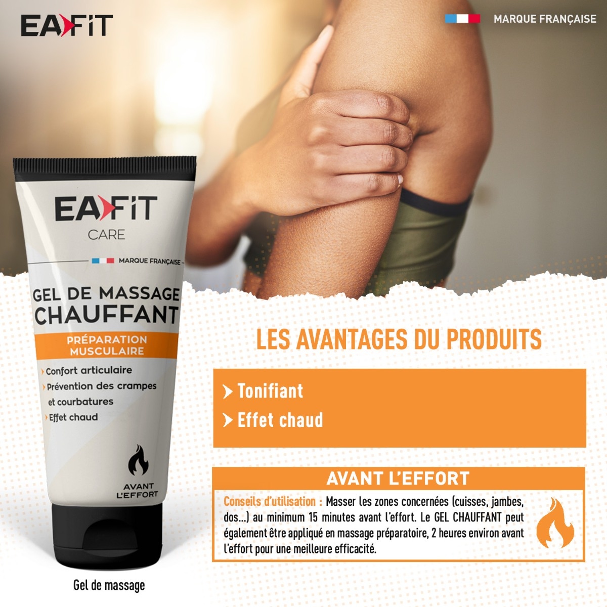 EAFIT Warming Massage Gel 75 ml