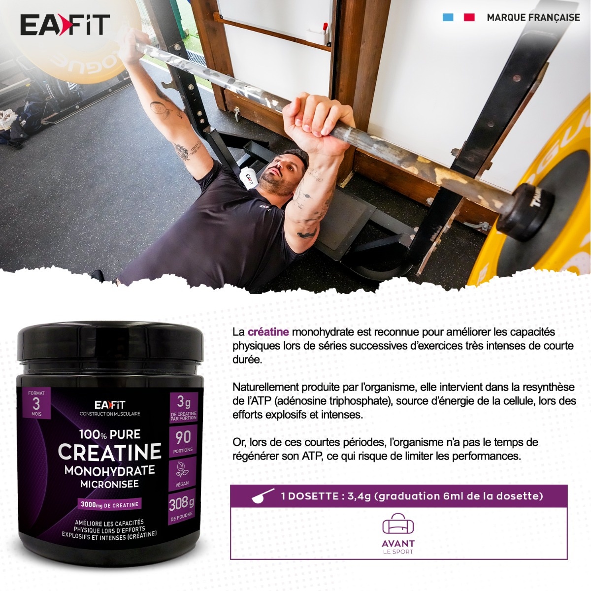 EAFIT PURE CREATINE 300 G POWDER