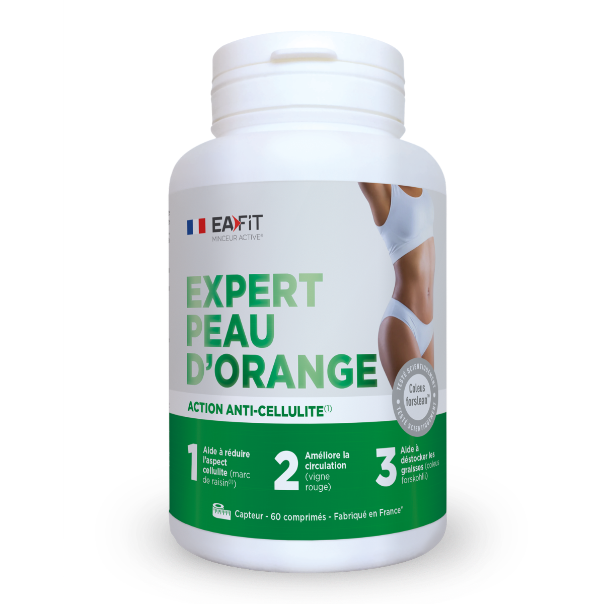 Expert Peau d'Orange 60 gélules : 10 plante, fruits, vitamine & minéram pour éradiquer la cellulite !