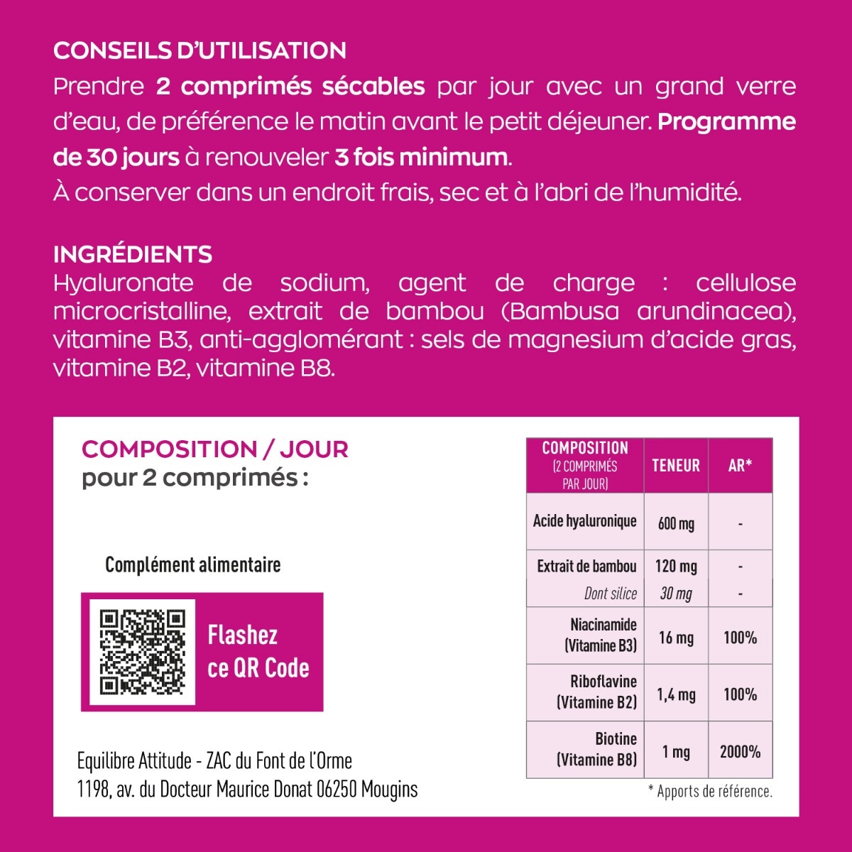 Acide Hyaluronique 600 mg