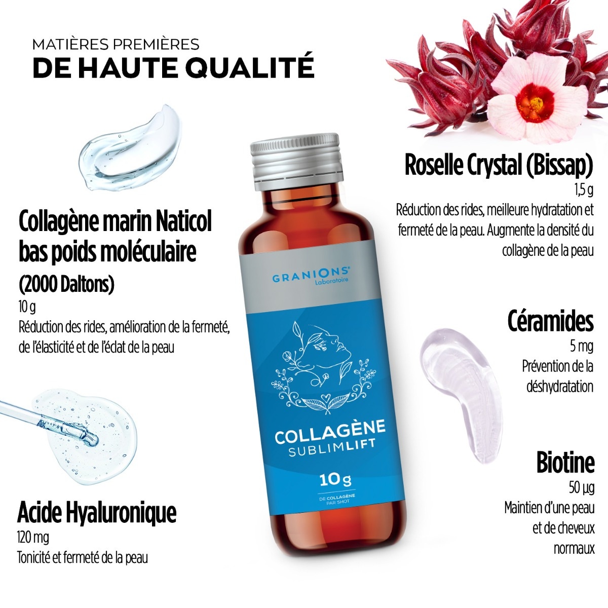 Shot de collagène anti-âge actifs