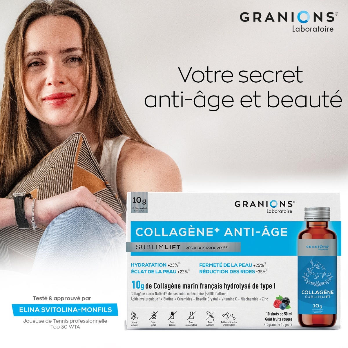 Shot de collagène anti-âge 