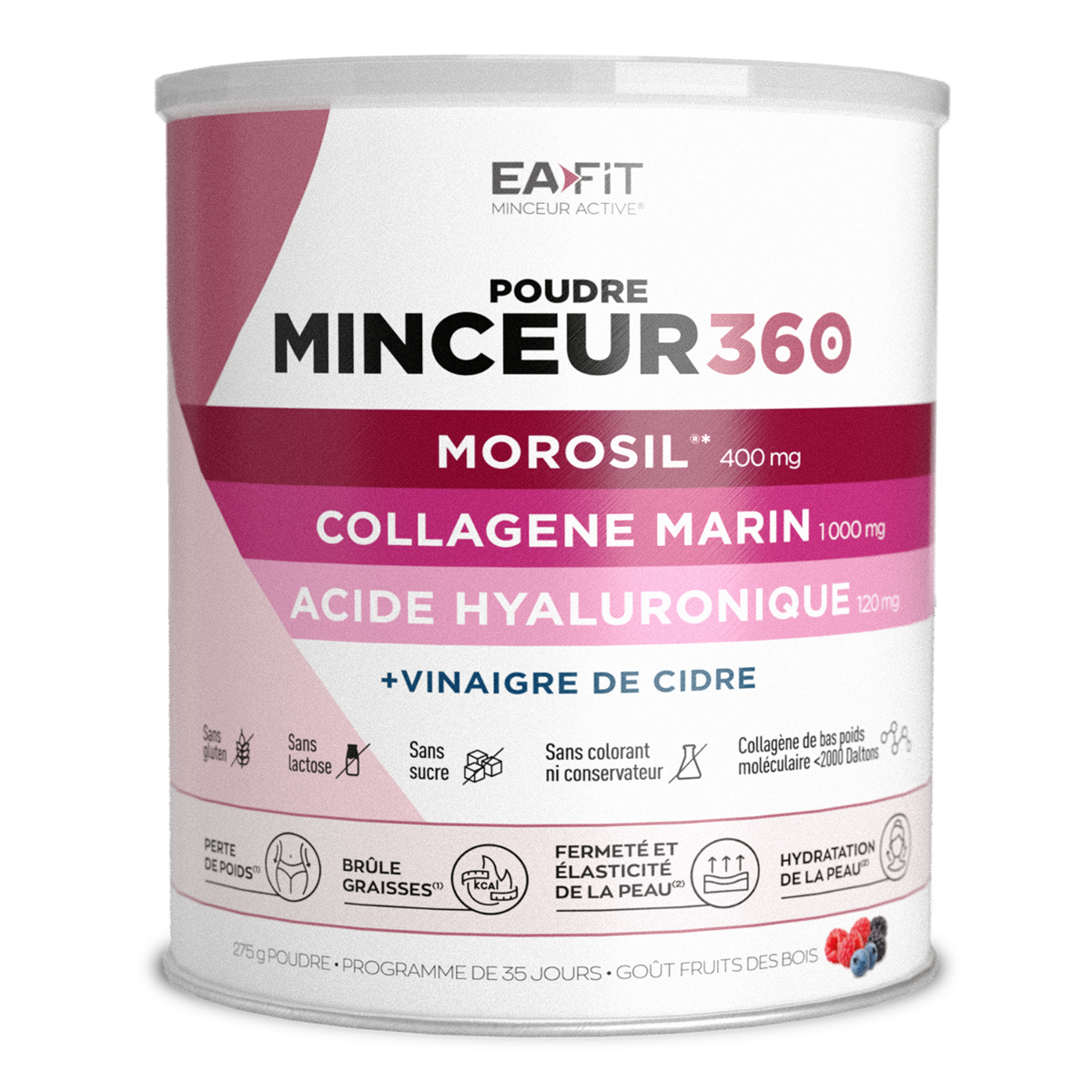 eafit poudre minceur 360 morosil collagene acide hyaluronique