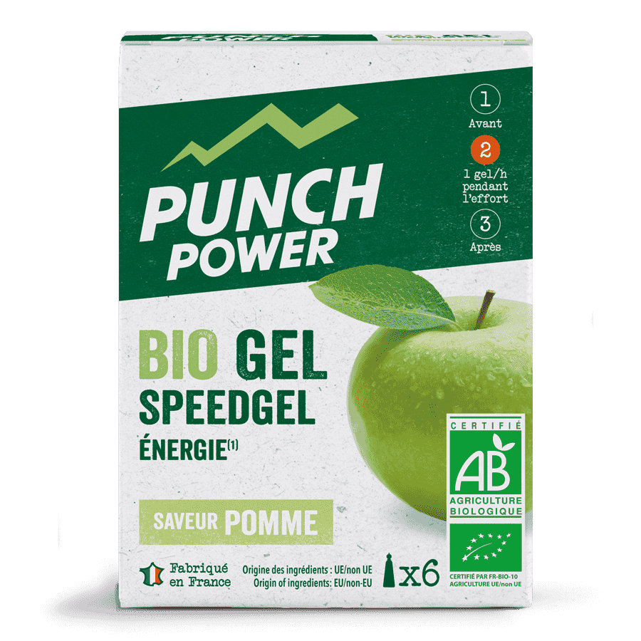 Punch Power - Bio Gel SpeedGel - Energy gel - Apple flavor - Box of 6