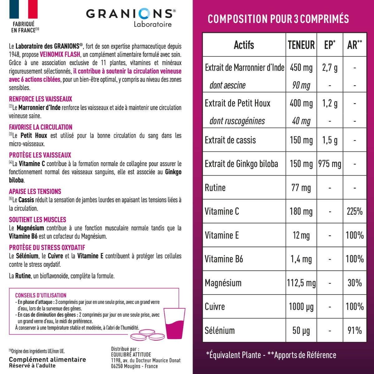 Veinomix flash 1200 mg