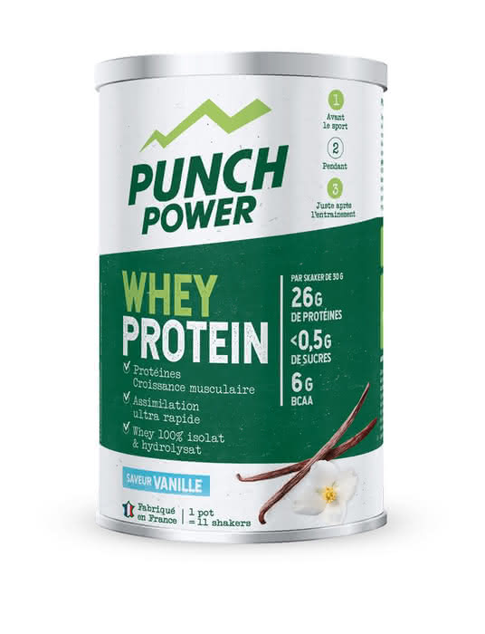 Punch Power Whey Protein 350 G - Vanilla Flavor - Recovery and Muscle Growth